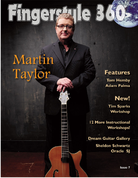 martin taylor of the cover of Fingerstyle 360