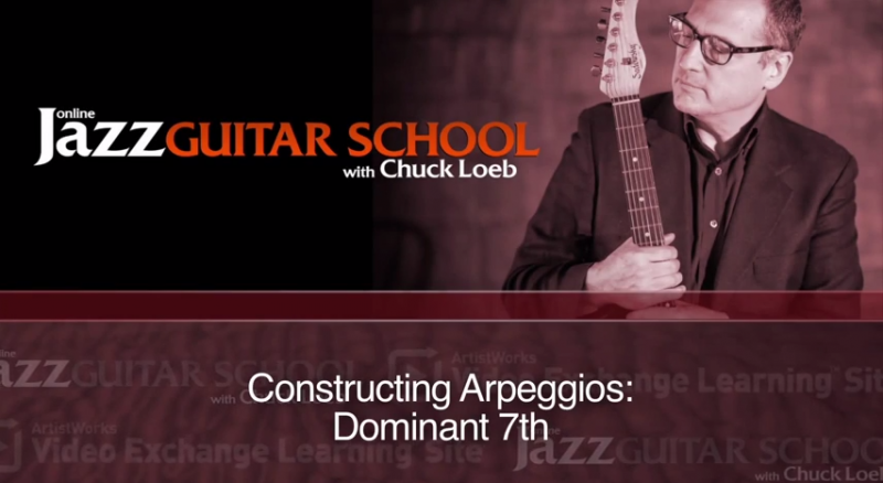 jazz guitar lesson on constructing arpeggios