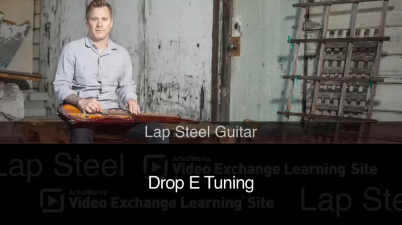 lap steel lesson - drop e tuning