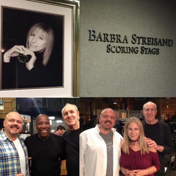 nathan east in the studio with barbara streisand