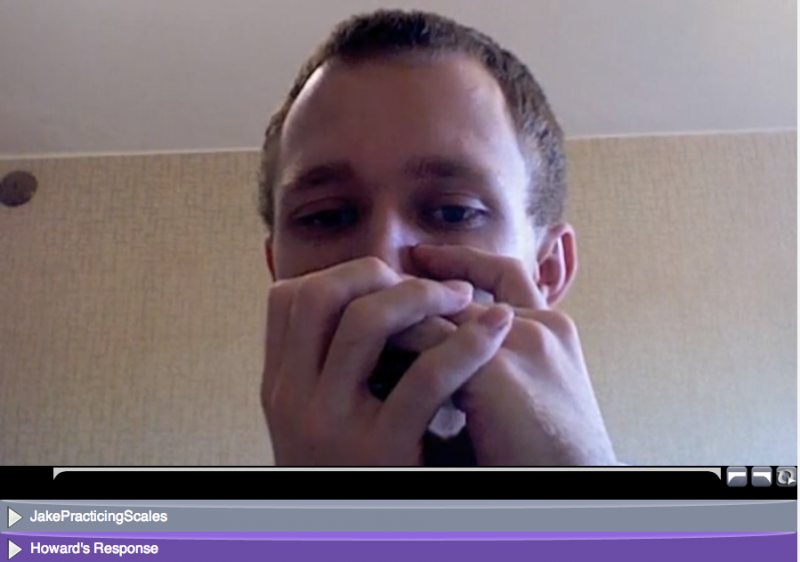 online learning - harmonica video exchange