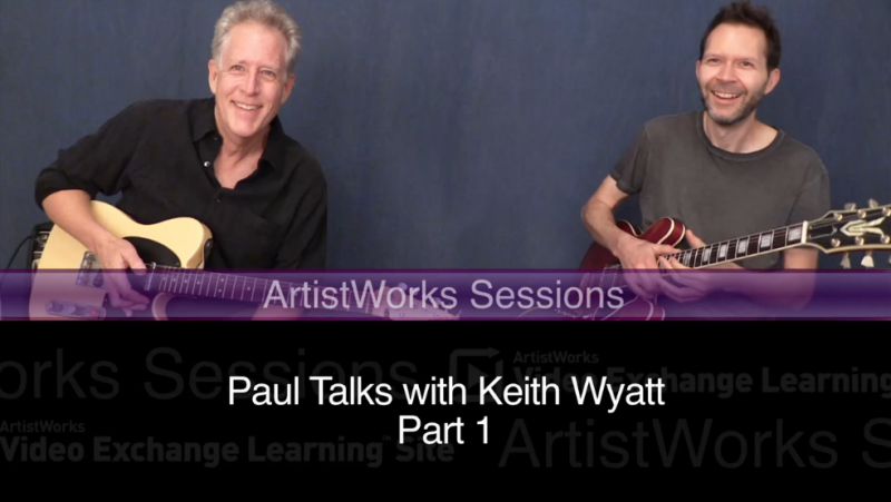 Paul Gilbert and Keith Wyatt jam and talk guitar
