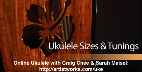 ukulele tuning and sizes lesson