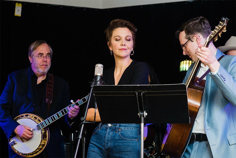 Tony Trischka with Michael Daves and Maggie Gyllenhaal, 2018