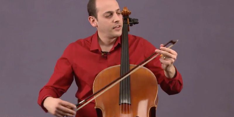 Applying Rosin to Cello