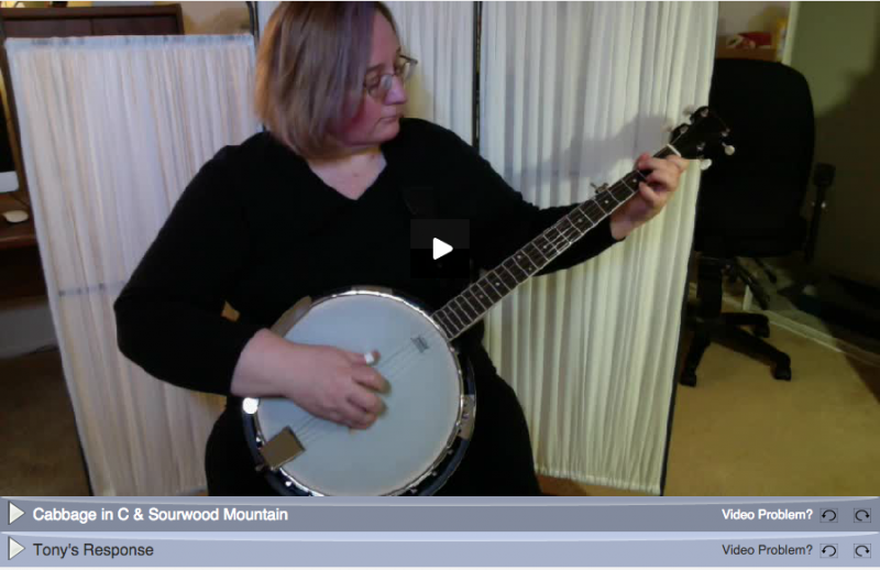 banjo rolls - video exchange from natalie 