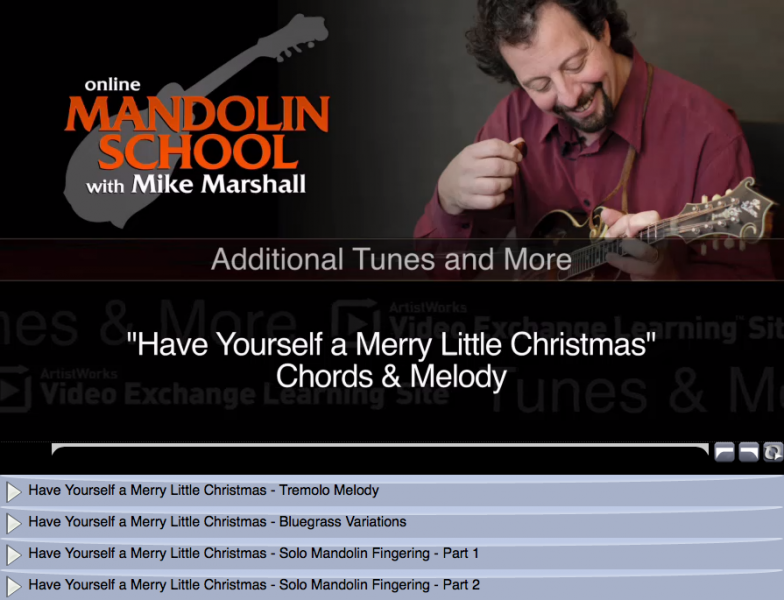 mandolin lesson - holiday tune