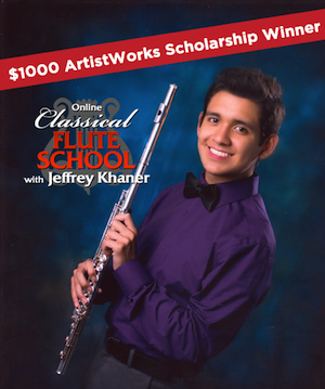 online learning profile on flute student