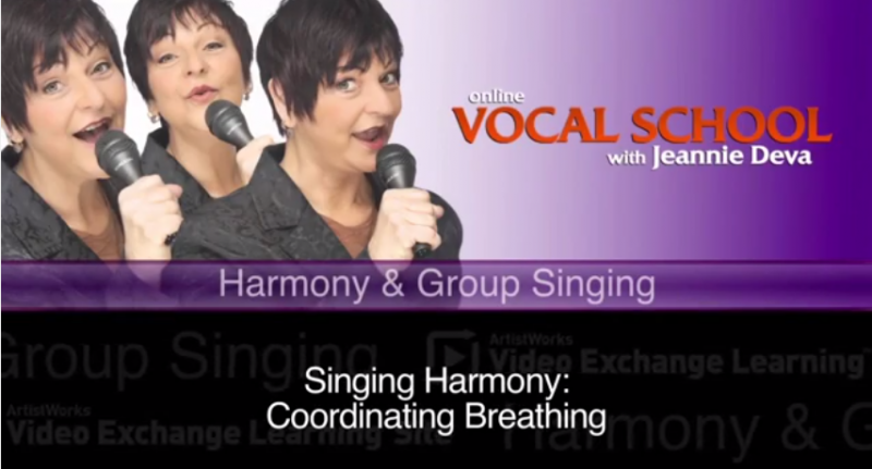 vocal lessons singing harmony in a group