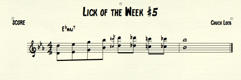 chuck loeb lick of the week