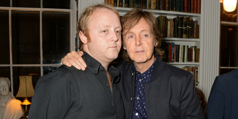 Paul and James McCartney