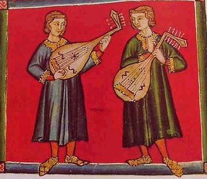 ancient mandolin players